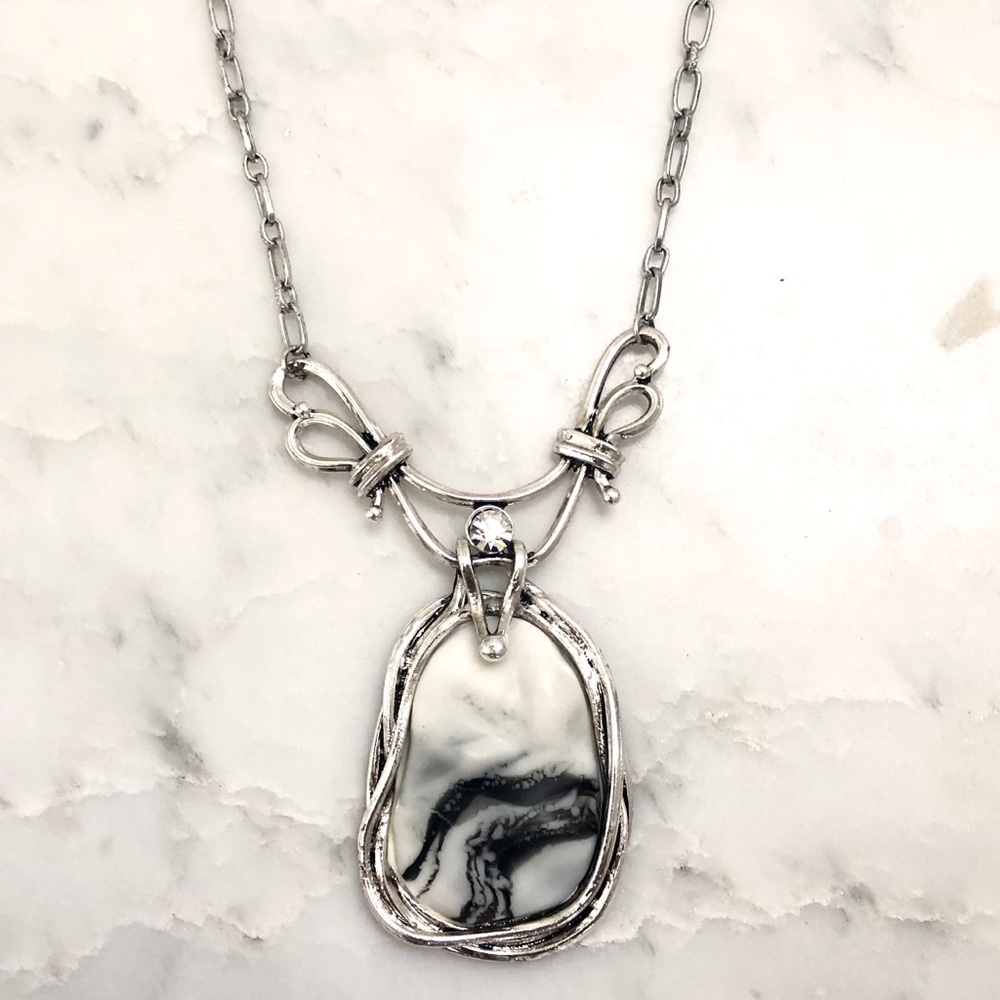 Large Stone Statement Necklace